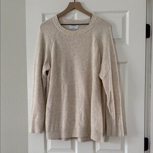 Old Navy Women's Beige Crew Neck Sweater